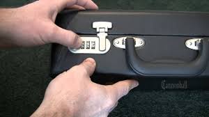 open a 3 dial combination lock case