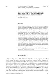 research paper titles in literature linguistics and science research paper titles in literature linguistics and science dimensions of attraction madeline haggan