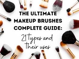 21 types of makeup brushes and their
