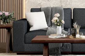cozy indoor e with teak furniture