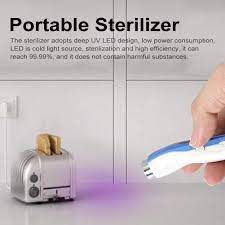 Taşınabilir sterilizatör ışık uv sterilizasyonu lamba usb şarj edilebilir  sterilizatör ev ofis için iş gezisi seyahat satın almak online ~ Alışveriş