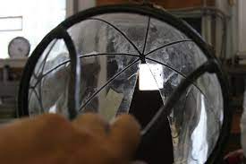Antique Bent Glass Light Repair