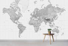 black and white world map wallpaper