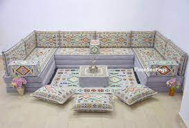 U Shaped Arabic Sofa Set Terrace