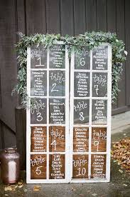Vintage Window Wedding Seating Chart Display Ideas