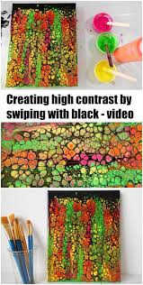 Black Swipe With Bright Colors
