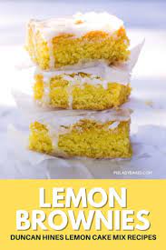 lemon cake mix recipes lemon brownies