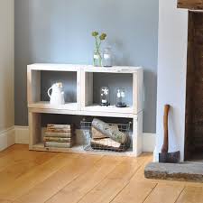 Reclaimed Distressed Wood Box Shelving