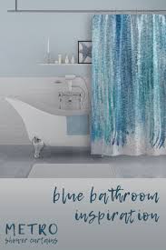 Blue Watercolor Shower Curtain To Complete Your Beach Or
