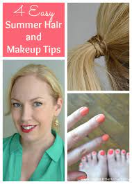 4 easy summer hair and makeup tips