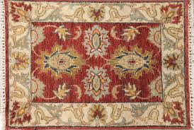beige fine hand knotted rug made in