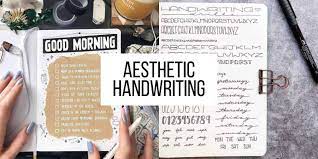 aesthetic handwriting inspirations to