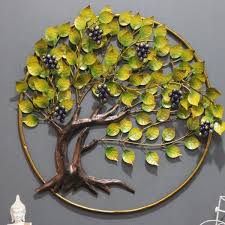 Amazing Round Ring Metal Tree Art