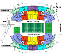 Matter Of Fact Gillette Stadium Seating Chart For Kenny
