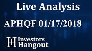 Aphqf Stock Live Analysis 01 17 2018