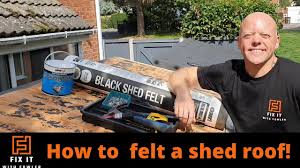 how to felt a shed roof and ensure it