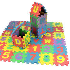 36 pieces puzzle mat game karpet anak