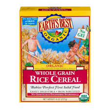 baby cereal rice whole grain organic