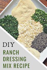 homemade ranch dressing mix recipe