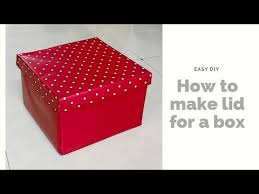 cardboard box lid making idea easy