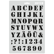 Wie kann man eine gute bewerbung schreiben? Schablone Kursivschrift Letter Buchstaben Alphabet Stencil 20x30cm Im Bastelshop Babsi At