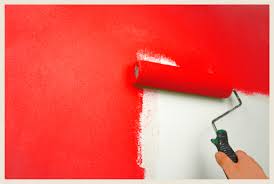 Painting Bright Red Colorfully Behr