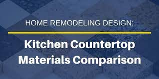 kitchen countertop materials comparison