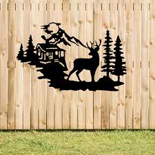 Metal Deer Wall Art Decor Metal