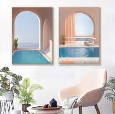 Pool Villa Canvas Wall Art