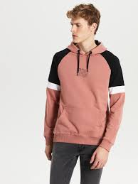 Fr heavyweight zip front sweatshirt (102908) with plenty of features, you'll love wearing this flame resistant sweatshirt from carhartt. Pink Hooded Long Sleeve Color Blocked Men S Sweatshirt Lc Waikiki