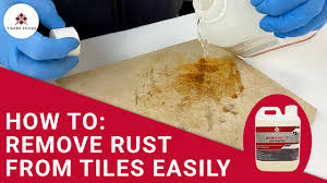 how to remove rust from tiles easily