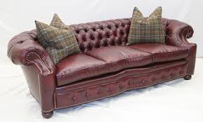 City Club Leather Tufted Sofa 44 High