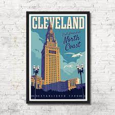 Cleveland Poster Cleveland Wall Art