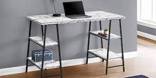 I bought it for my apartment so my son can do his homework without having a i also like that it has some storage space but doesn't feel (or look) bulky or cumbersome, and it even has a space to put my computer charger so it. 16 Best Desks For Small Spaces Real Simple