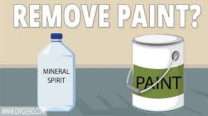 remove paint with mineral spirits