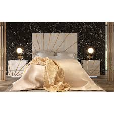 oro bedroom set in white high gloss