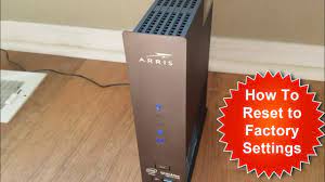 how to factory reset arris surfboard to