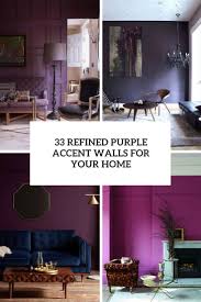 33 refined purple accent walls for your