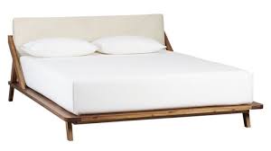 Cb2 Drommen Acacia Wood Queen Bed For