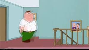 peter griffin falls down stairs