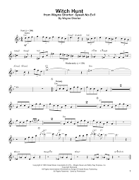 Witch Hunt Trumpet Transcription Print Sheet Music Now