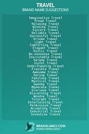 1100 travel business name ideas list
