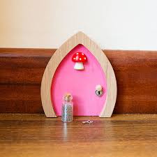 Pink Fairy Door Mushroom Design