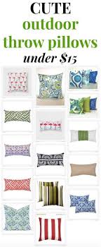 Affordable Outdoor Throw Pillows