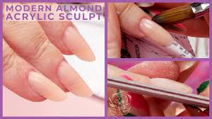 how to sculpt acrylic nails back to