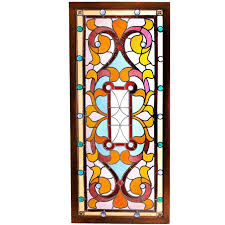 Late Victorian Jeweled Stained Glass