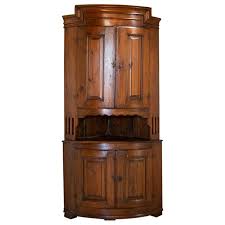 antique 8 tall pine corner cabinet