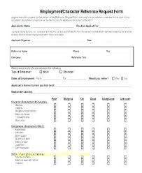 Employment Reference Form Template Employee Referral