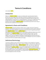 terms conditions template