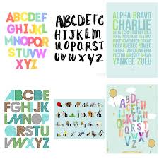 Free Printable Alphabet Wall Art Pieces
